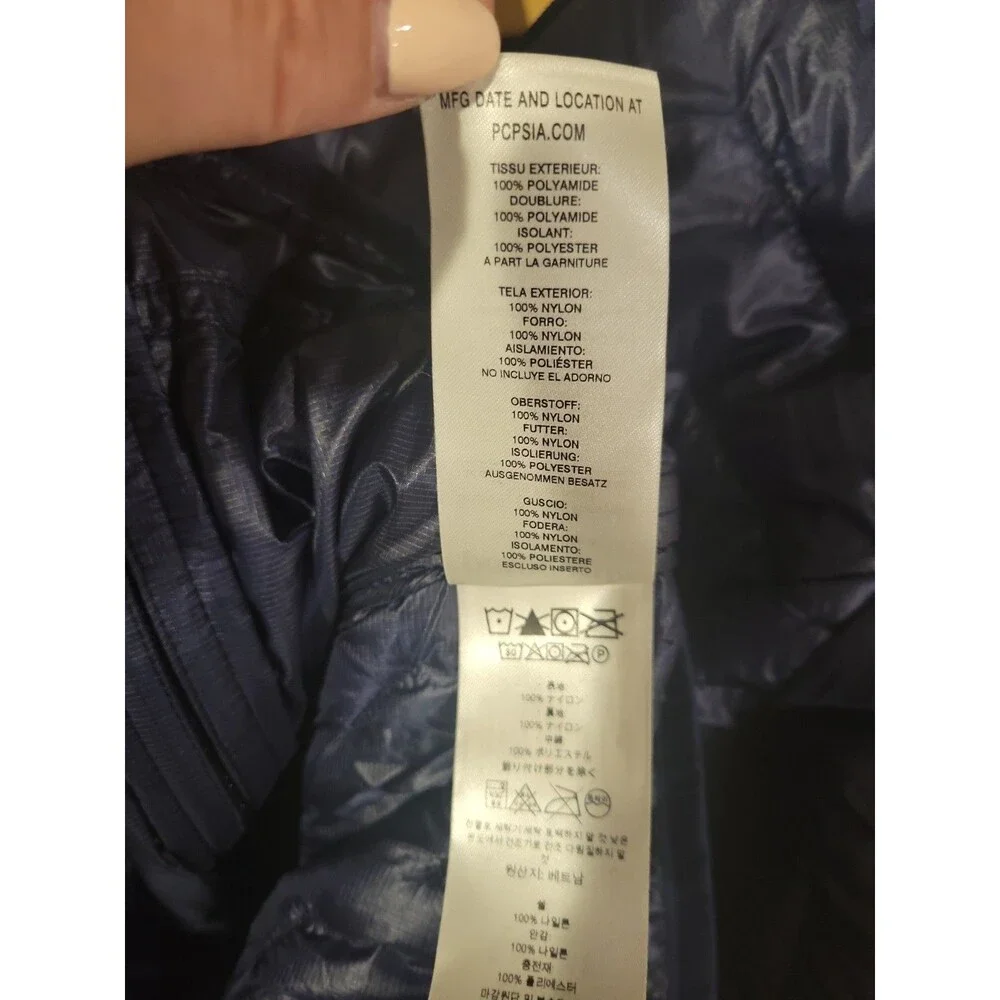 Patagonia Micro Puff Hooded Jacket Women's XS Navy Lightweight Insulated Outdoor - Picture 11 of 13
